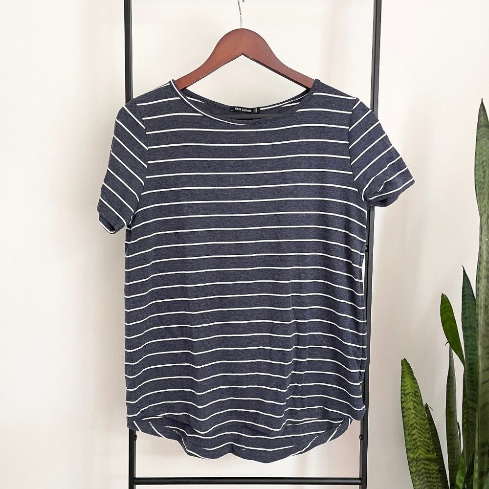 Daisee Button Back Detail Knit Tee